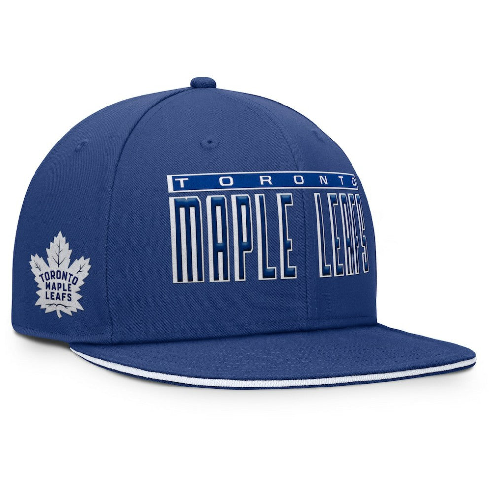 NHL Toronto Maple Leafs Fanatics Fundamental Gino Stack Snapback Hat - Blue