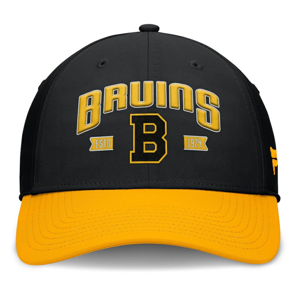 NHL Boston Bruins Fanatics Heritage Captain Flex Hat - Black/Gold