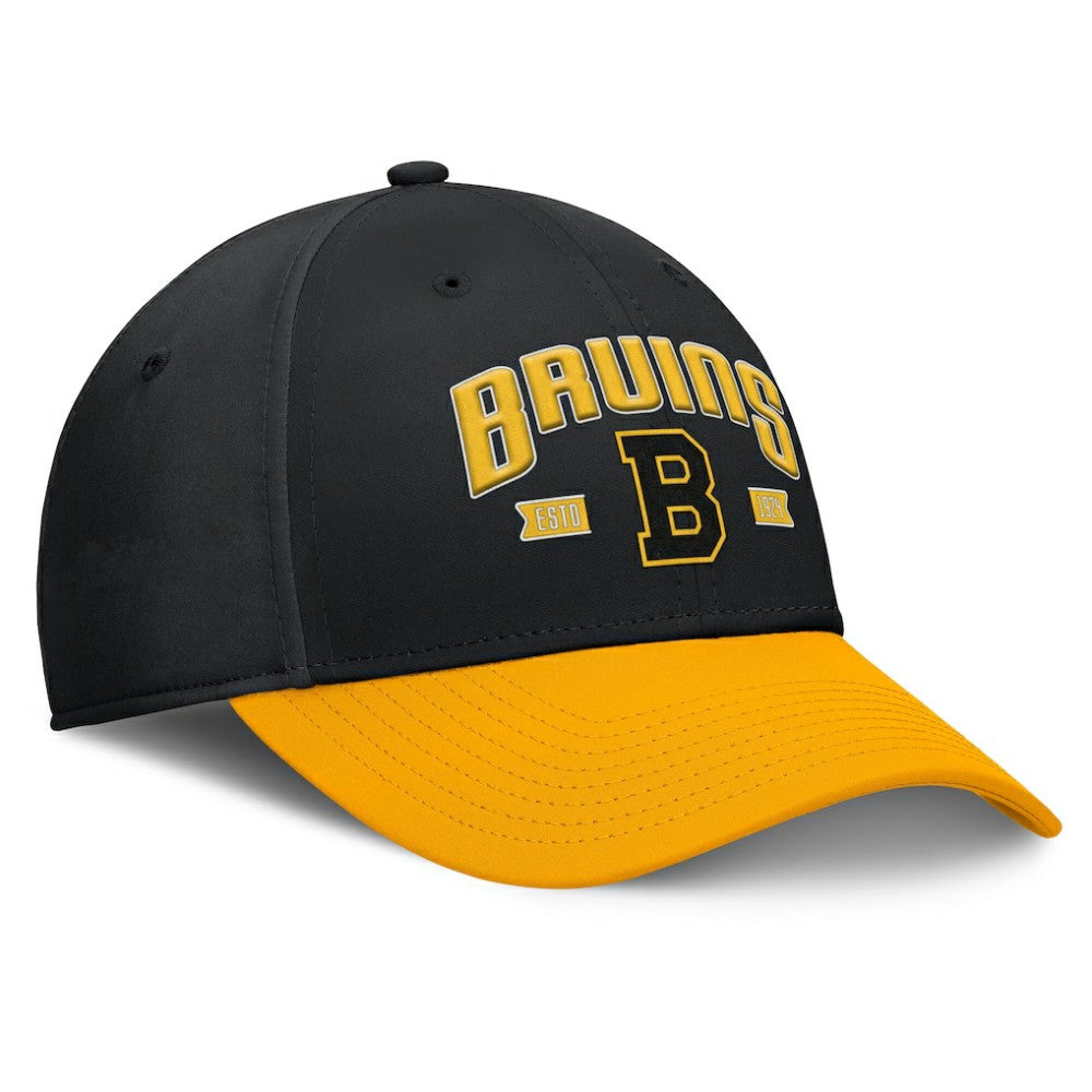 NHL Boston Bruins Fanatics Heritage Captain Flex Hat - Black/Gold