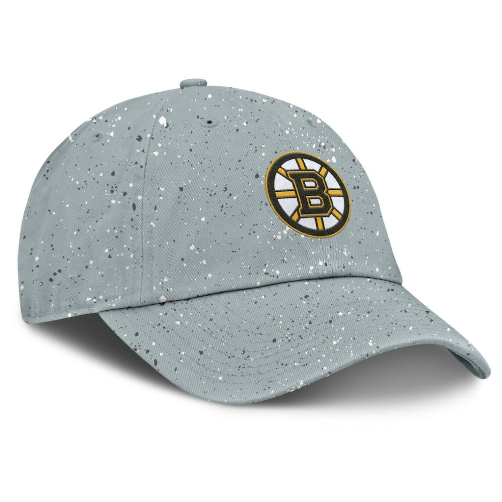 NHL Boston Bruins Fanatics Women's Heritage Snow Day Speckle Adjustable Hat - Gray