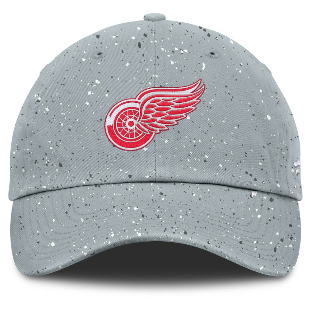NHL Detroit Red Wings Fanatics Women's Heritage Snow Day Speckle Adjustable Hat - Gray