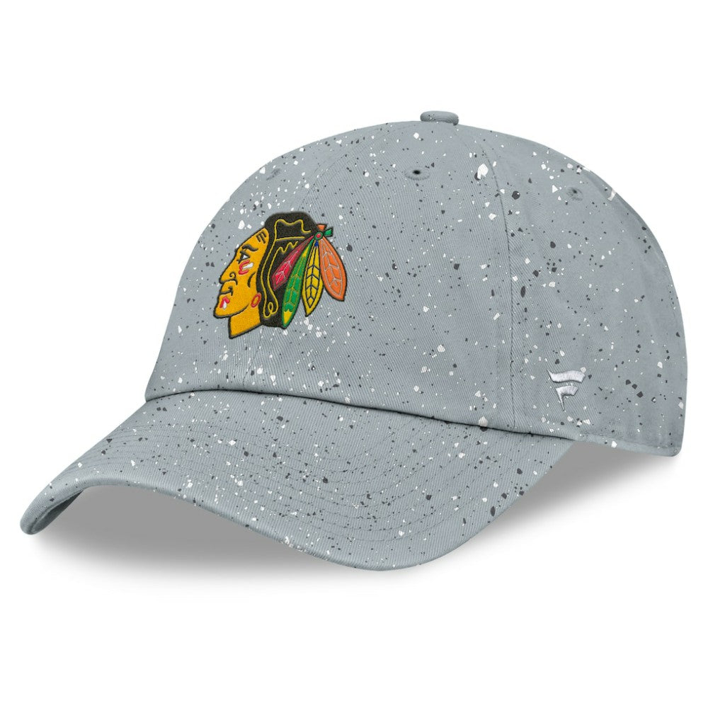 NHL Chicago Blackhawks Fanatics Women's Heritage Snow Day Speckle Adjustable Hat - Gray