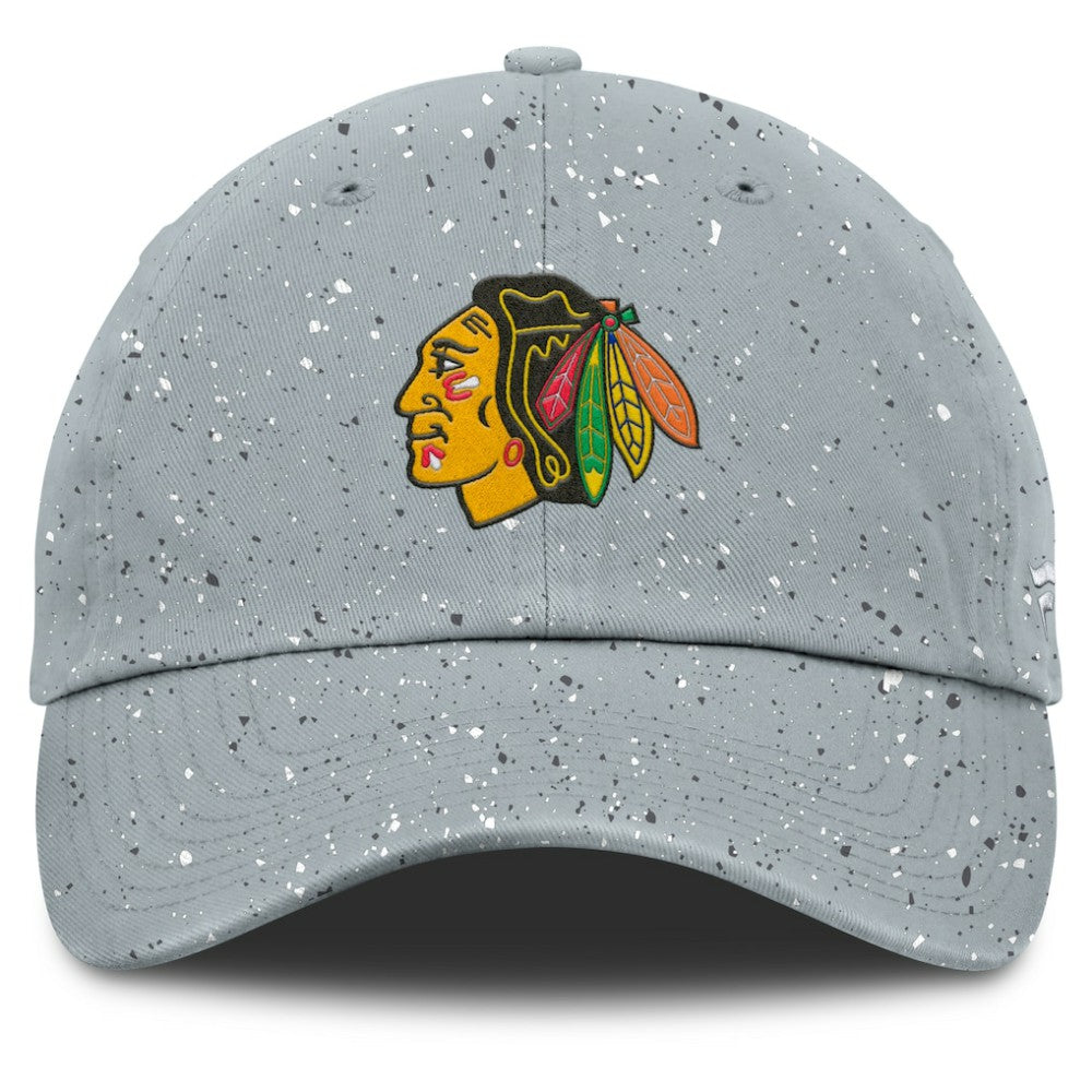 NHL Chicago Blackhawks Fanatics Women's Heritage Snow Day Speckle Adjustable Hat - Gray