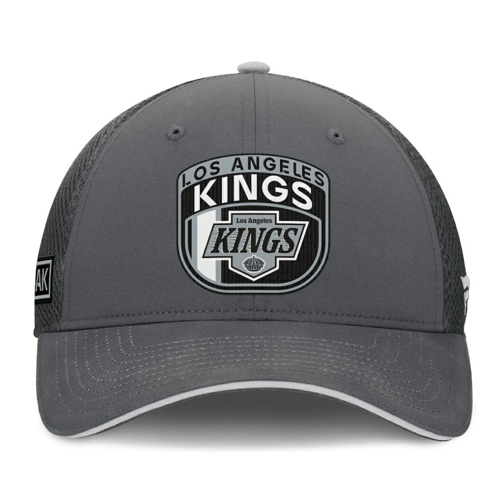 NHL Los Angeles Kings Fanatics Authentic Pro Home Ice Trucker Adjustable Hat - Gray