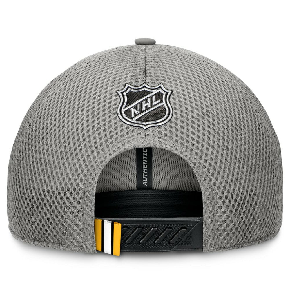 NHL Boston Bruins Fanatics Authentic Pro Home Ice Trucker Adjustable Hat - Gray