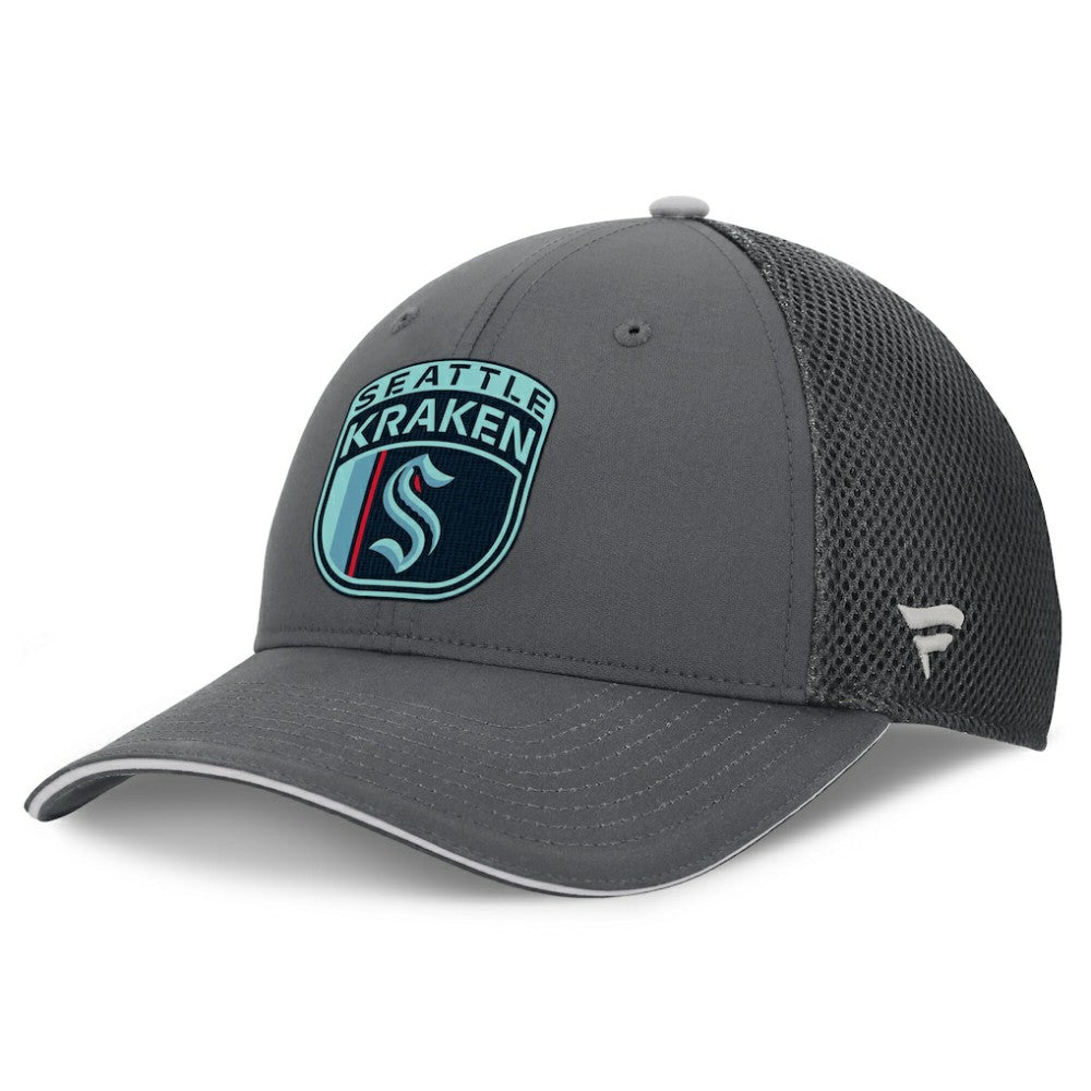 NHL Seattle Kraken Fanatics Authentic Pro Home Ice Trucker Adjustable Hat - Gray