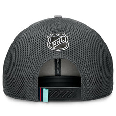 NHL Seattle Kraken Fanatics Authentic Pro Home Ice Trucker Adjustable Hat - Gray