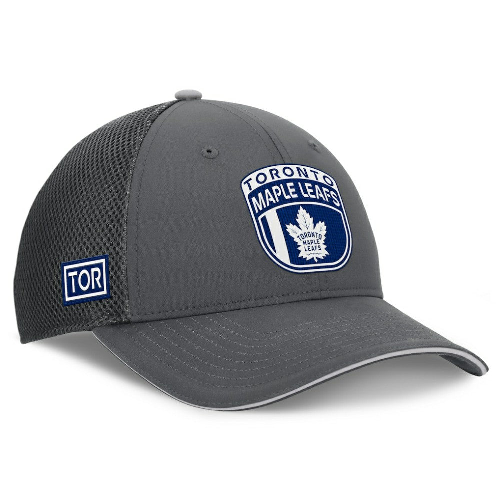 NHL Toronto Maple Leafs Fanatics Authentic Pro Home Ice Trucker Adjustable Hat - Gray