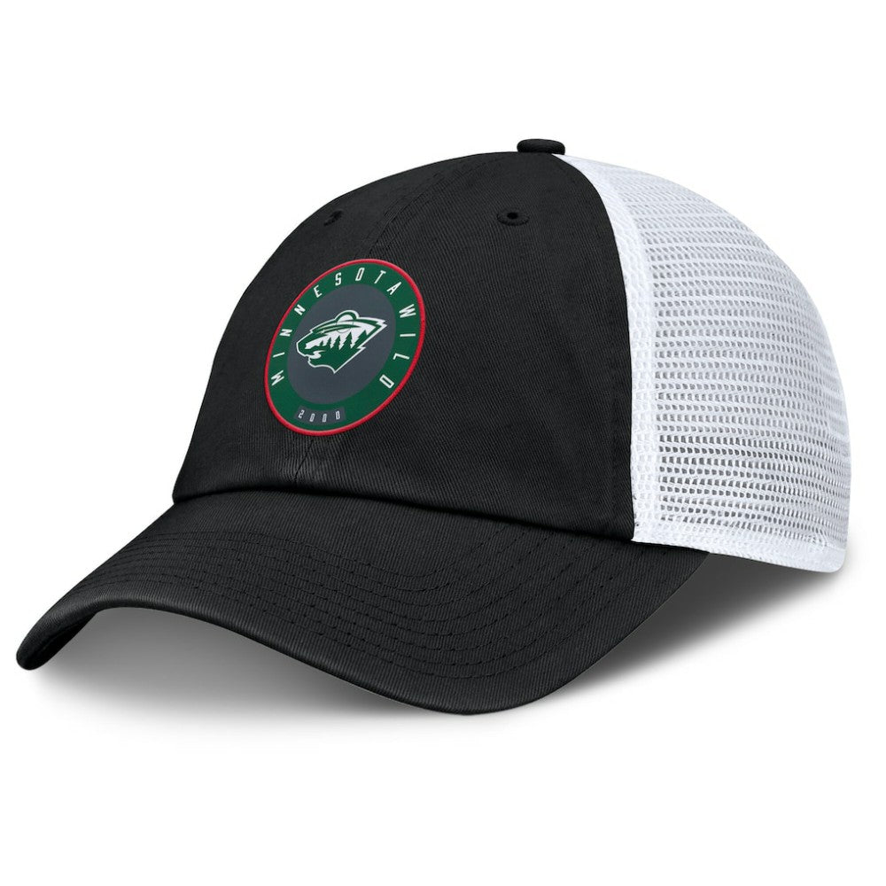 NHL Minnesota Wild Fanatics Averie Trucker Adjustable Hat - Black/Gray