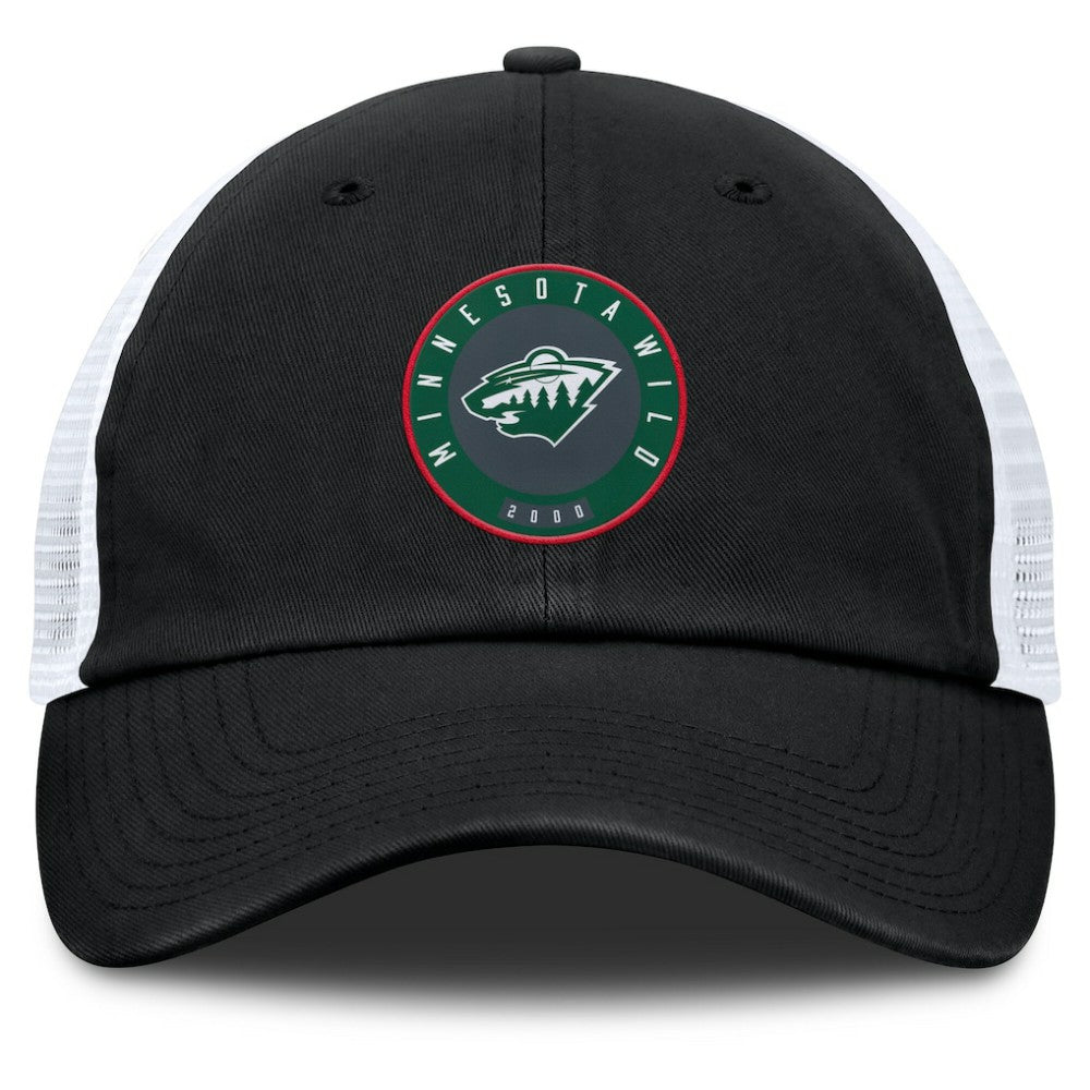 NHL Minnesota Wild Fanatics Averie Trucker Adjustable Hat - Black/Gray