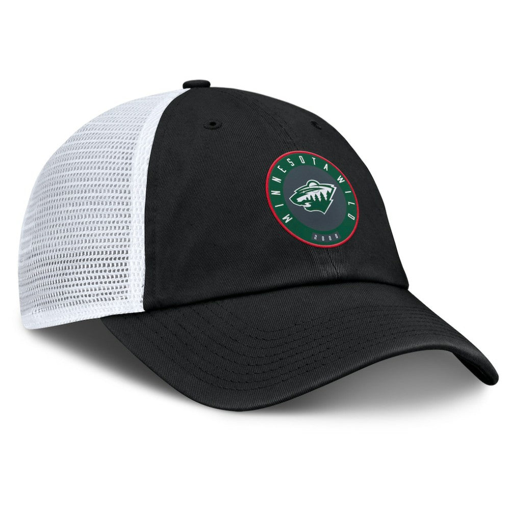 NHL Minnesota Wild Fanatics Averie Trucker Adjustable Hat - Black/Gray