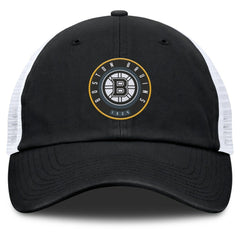 NHL Boston Bruins Fanatics Averie Trucker Adjustable Hat - Black/White