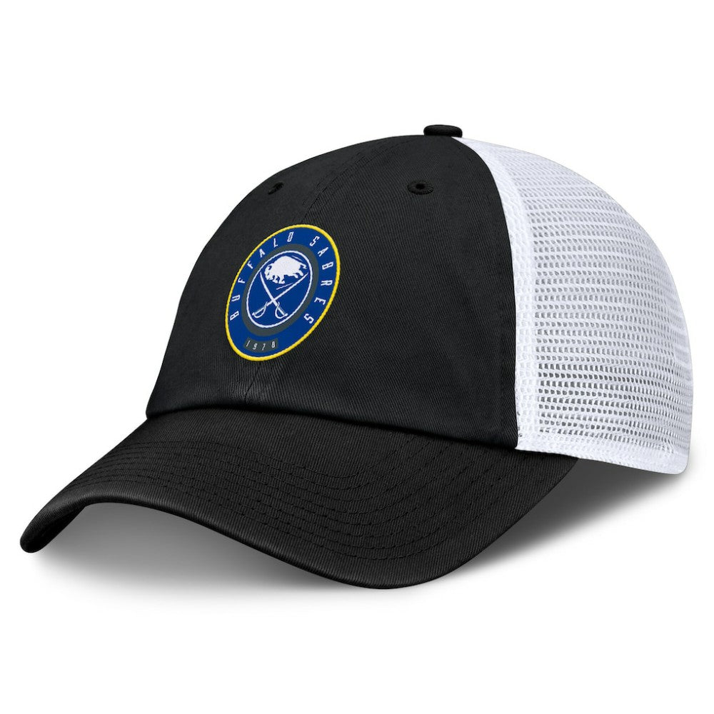 NHL Buffalo Sabres Fanatics Averie Trucker Adjustable Hat - Black/White