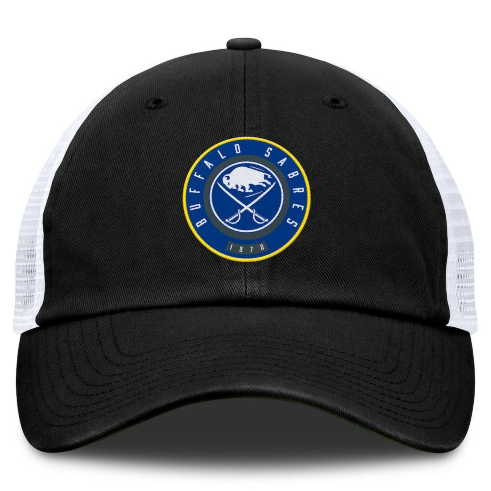 NHL Buffalo Sabres Fanatics Averie Trucker Adjustable Hat - Black/White