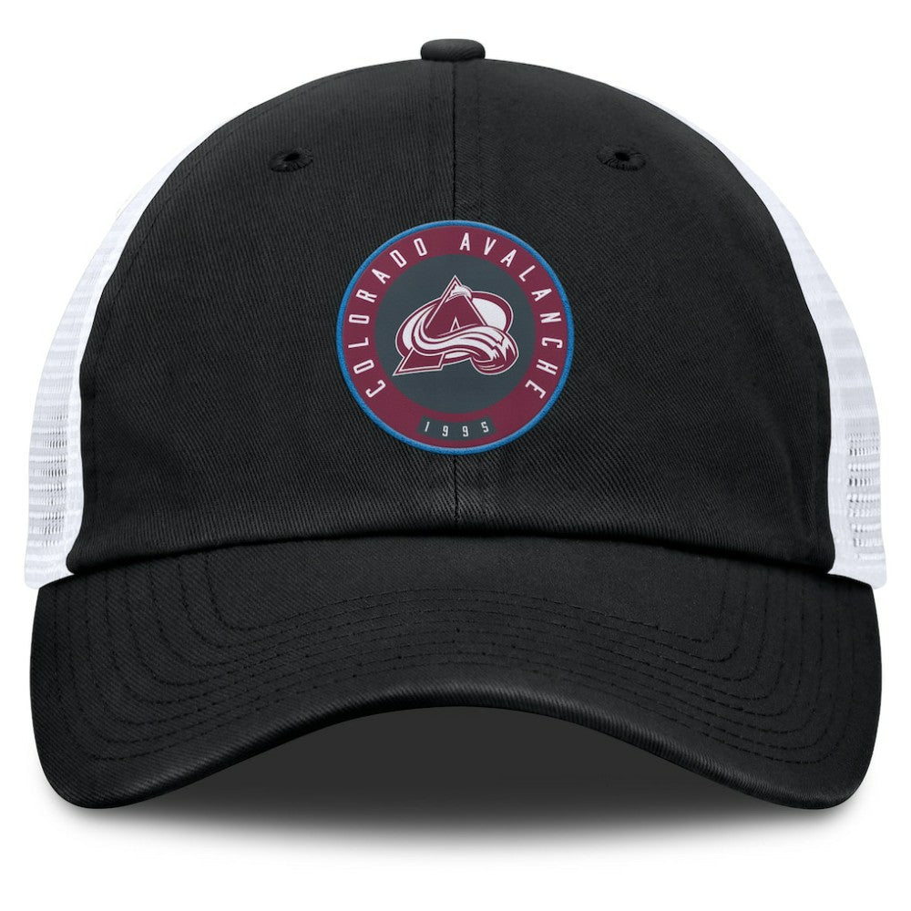 NHL Colorado Avalanche Fanatics Averie Trucker Adjustable Hat - Black/White