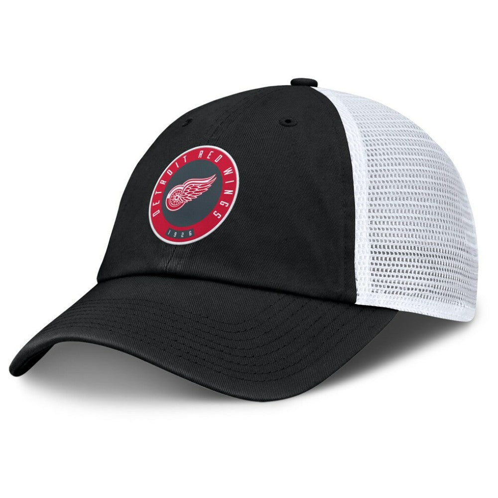NHL Detroit Red Wings Fanatics Averie Trucker Adjustable Hat - Black/Gray