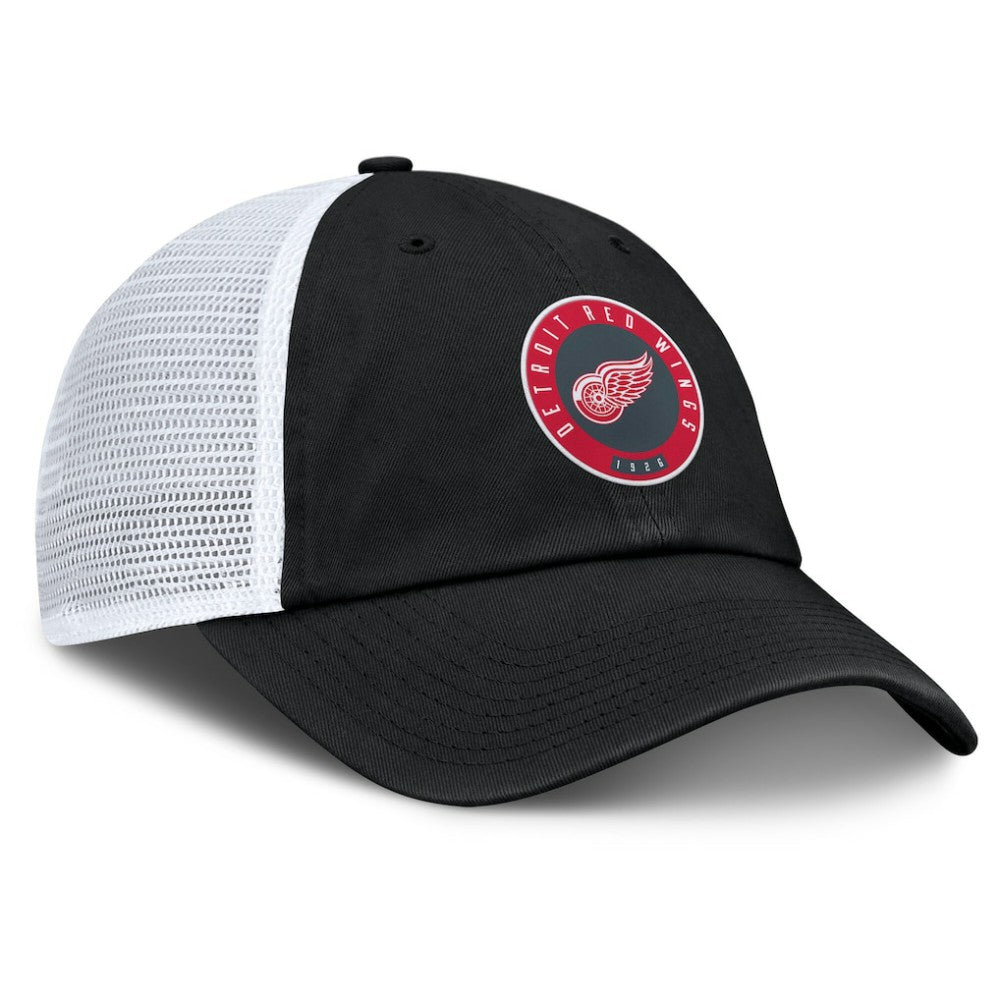 NHL Detroit Red Wings Fanatics Averie Trucker Adjustable Hat - Black/Gray
