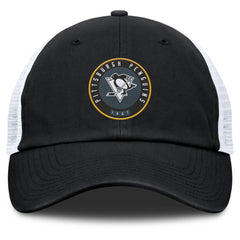 NHL Pittsburgh Penguins Fanatics Averie Trucker Adjustable Hat - Black/White