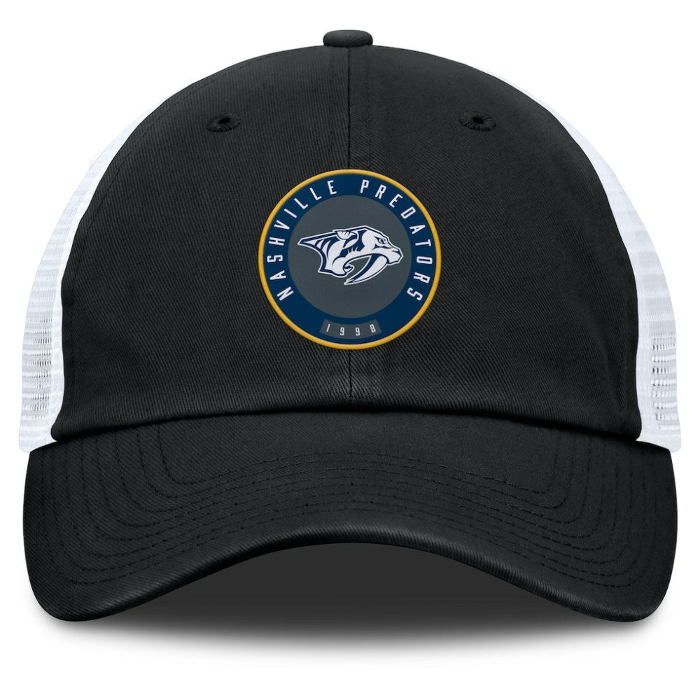 NHL Nashville Predators Fanatics Averie Trucker Adjustable Hat - Black/White