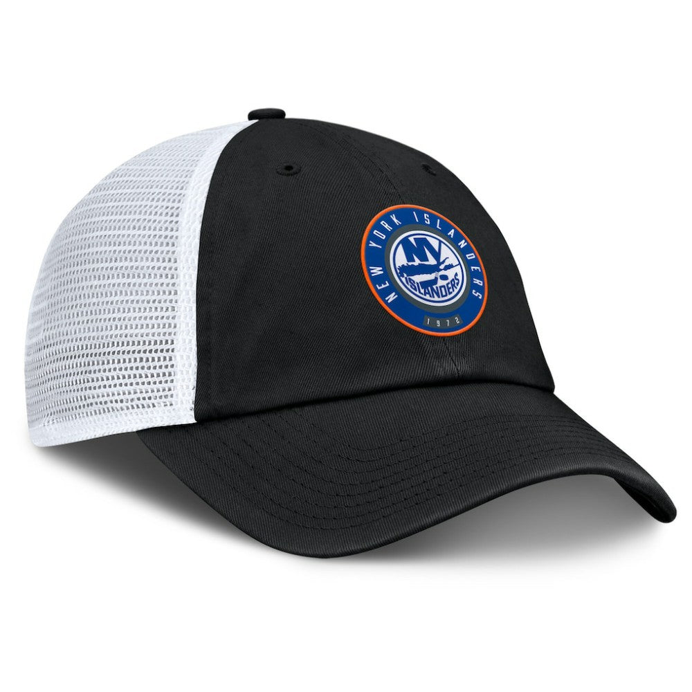 NHL New York Islanders Fanatics Averie Trucker Adjustable Hat - Black/Gray