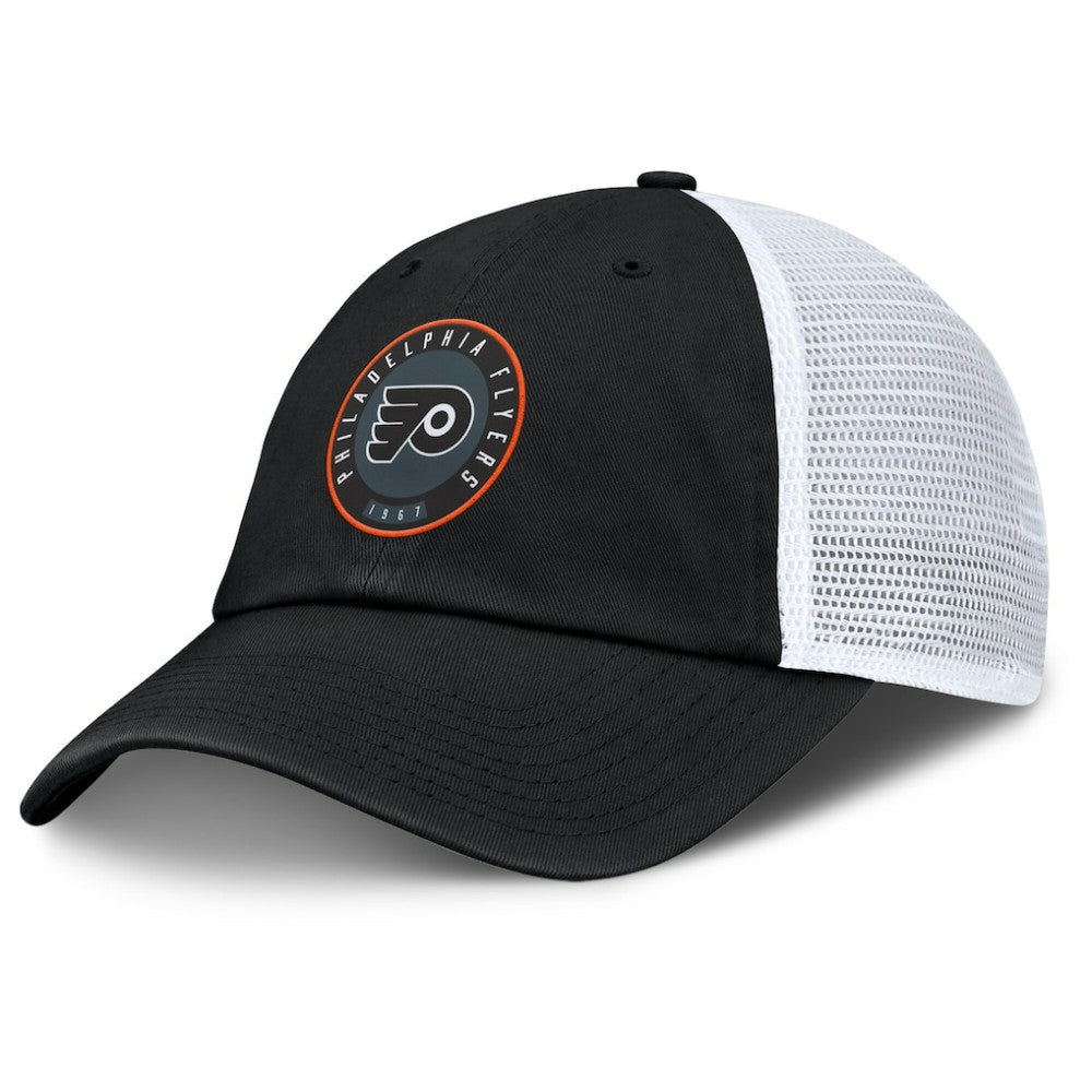 NHL Philadelphia Flyers Fanatics Averie Trucker Adjustable Hat - Black/Gray