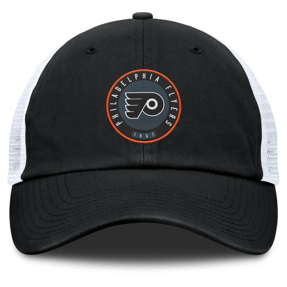 NHL Philadelphia Flyers Fanatics Averie Trucker Adjustable Hat - Black/Gray