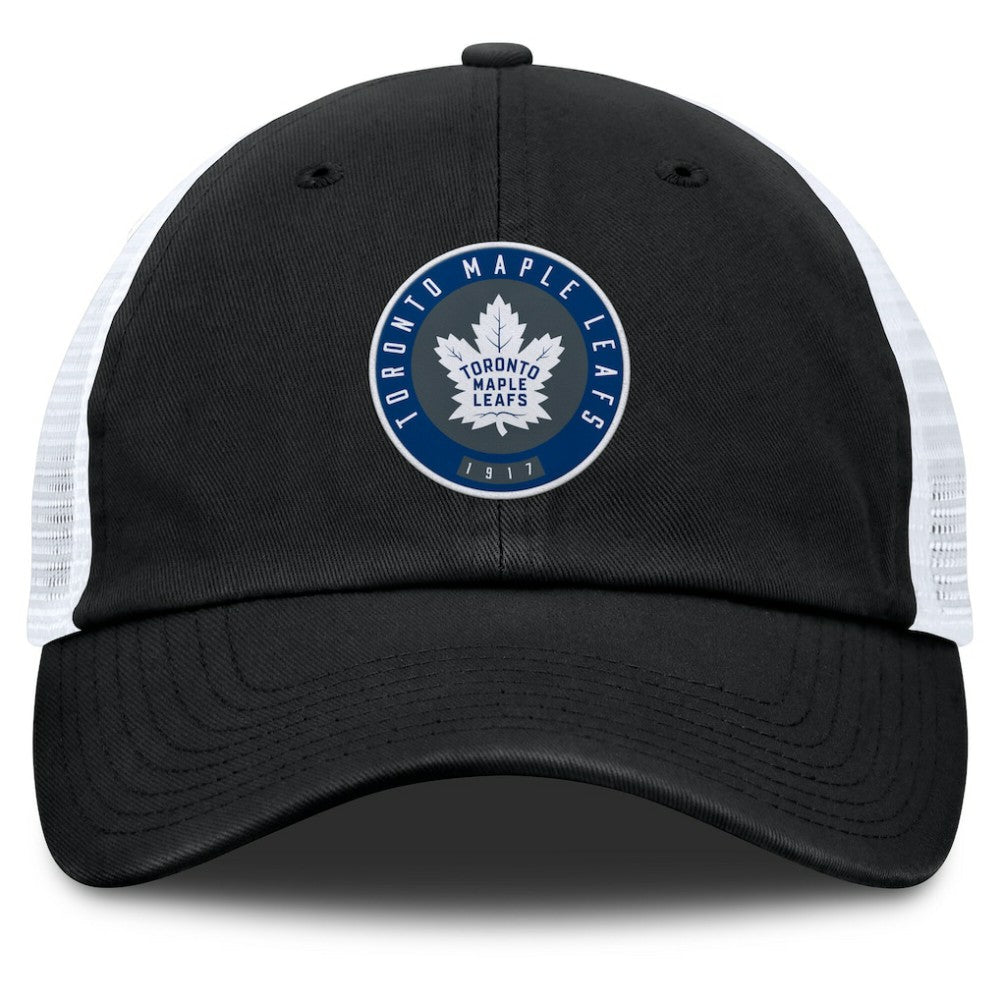 NHL Toronto Maple Leafs Fanatics Averie Trucker Adjustable Hat - Black/Gray