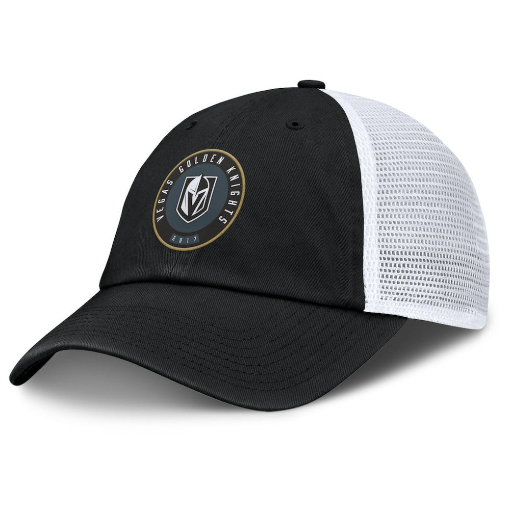 NHL Vegas Golden Knights Fanatics Averie Trucker Adjustable Hat - Black/White