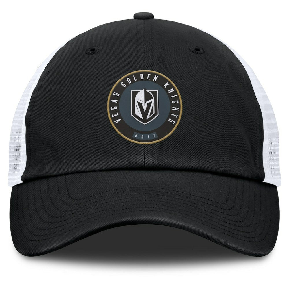 NHL Vegas Golden Knights Fanatics Averie Trucker Adjustable Hat - Black/White