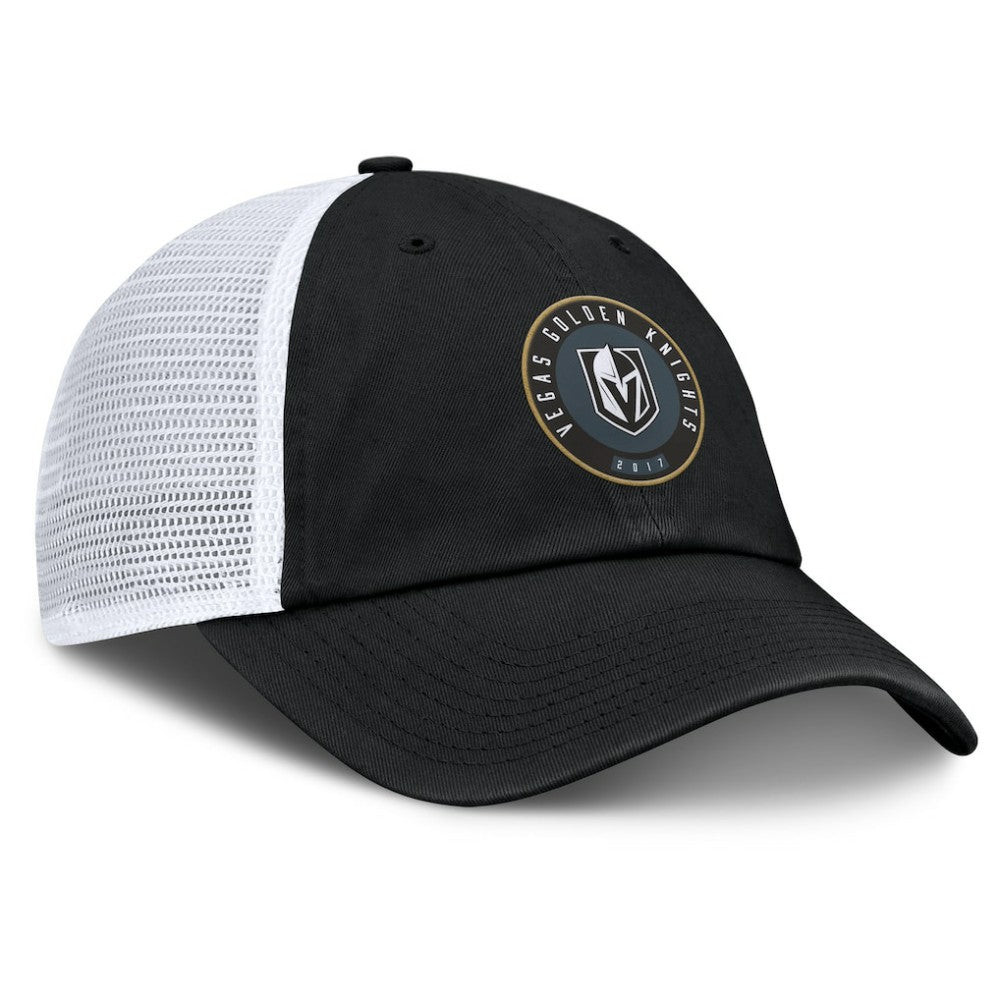 NHL Vegas Golden Knights Fanatics Averie Trucker Adjustable Hat - Black/White