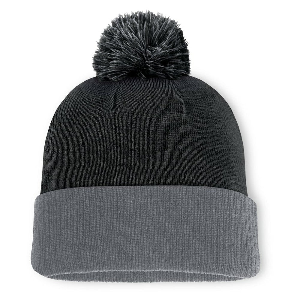 NHL Boston Bruins Fanatics Aspyn Cuffed Knit Hat with Pom - Black