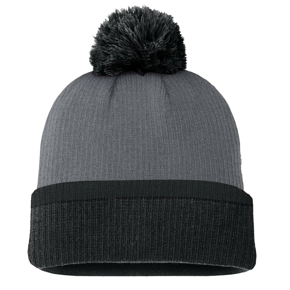 NHL Pittsburgh Penguins Fanatics Women's Cuffed Knit Hat with Pom - Charcoal