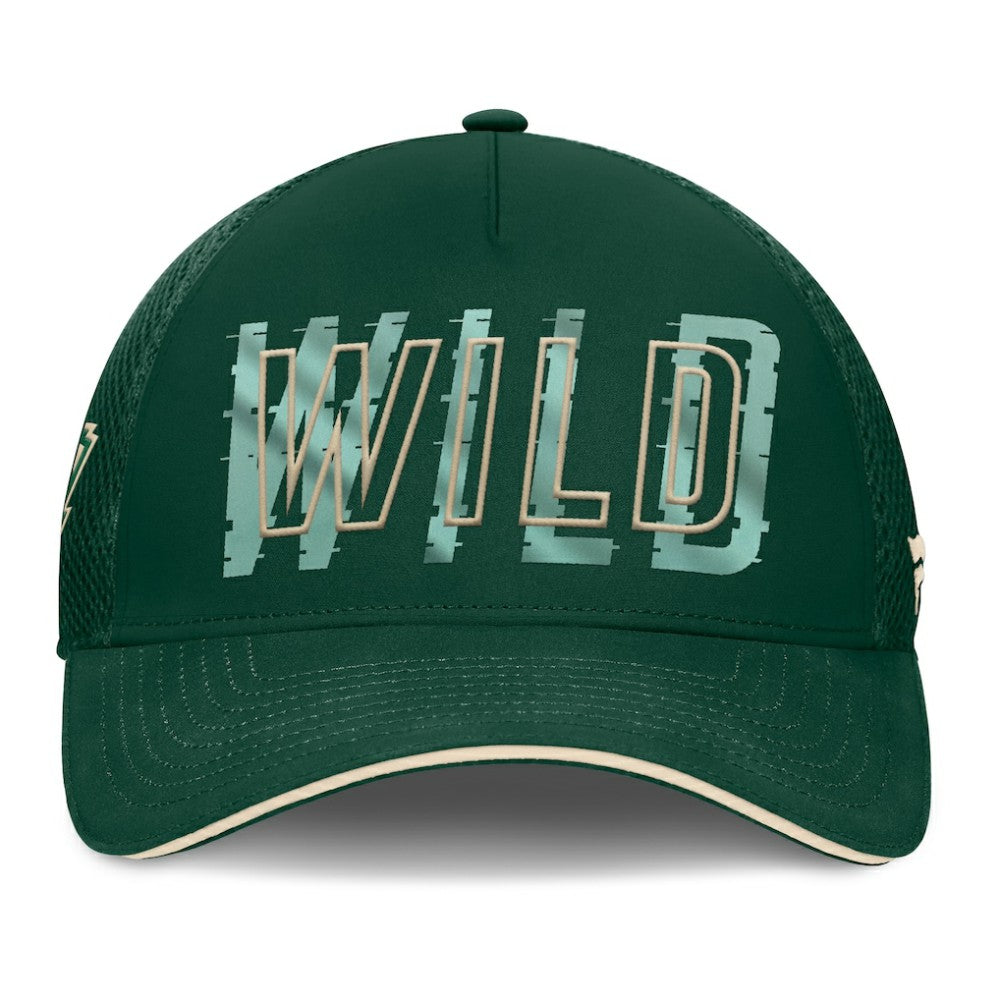 NHL Minnesota Wild Fanatics Fundamental Flex Hat - Green