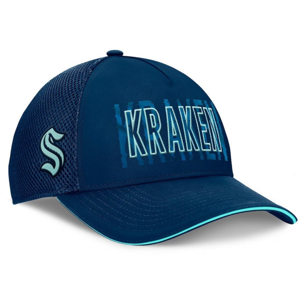 NHL Seattle Kraken Fanatics Fundamental Flex Hat - Deep Sea Blue
