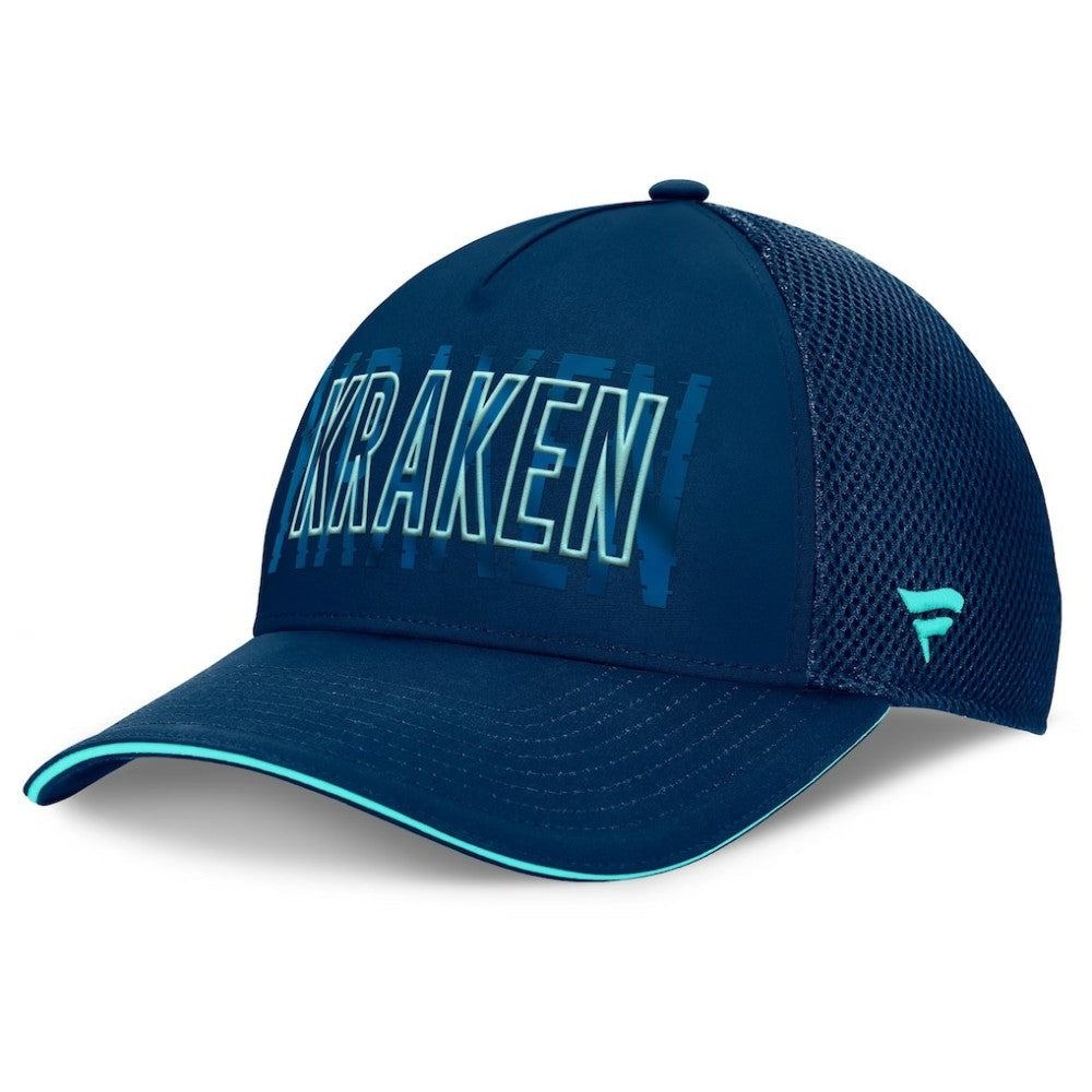 NHL Seattle Kraken Fanatics Fundamental Flex Hat - Deep Sea Blue