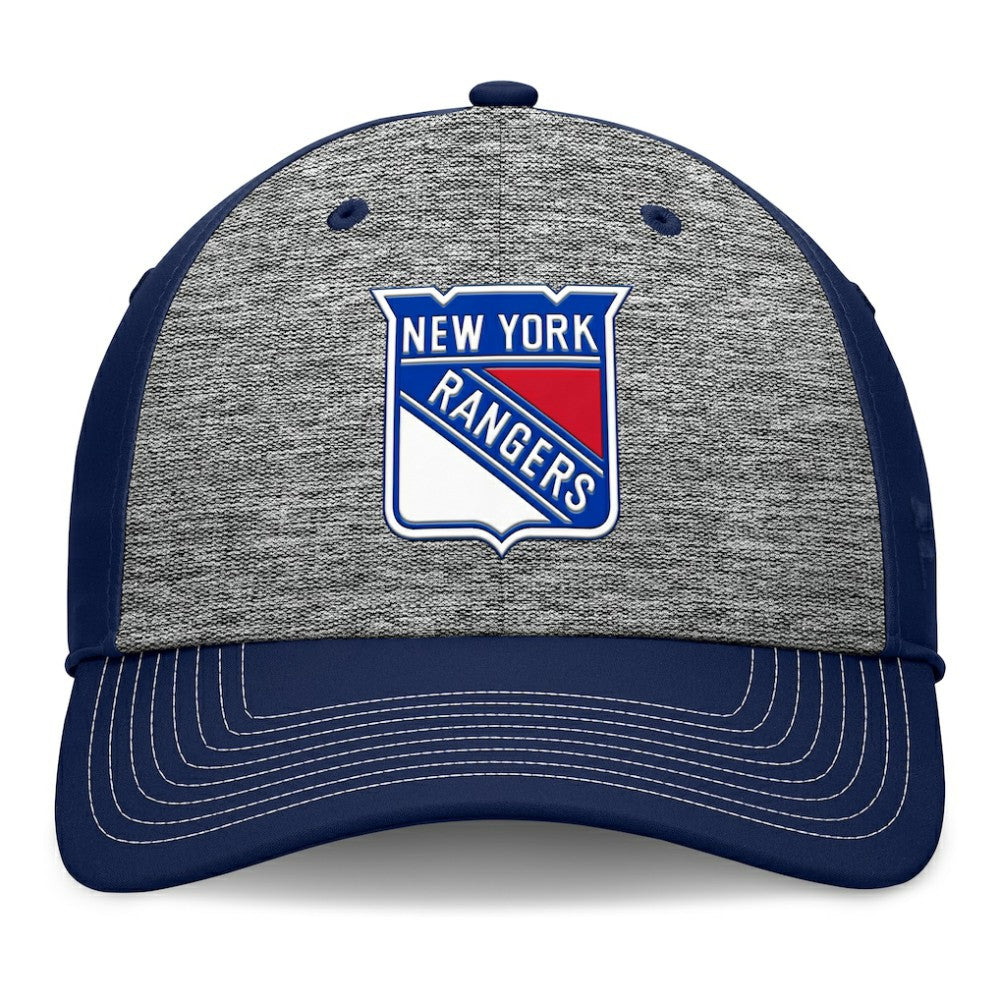 NHL New York Rangers Fanatics Fundamental Top Shelf 2-Tone Flex Hat - Gray/Navy