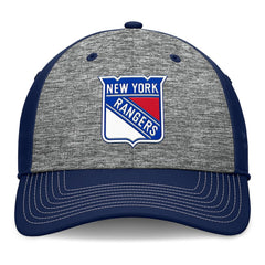 NHL New York Rangers Fanatics Fundamental Top Shelf 2-Tone Flex Hat - Gray/Navy