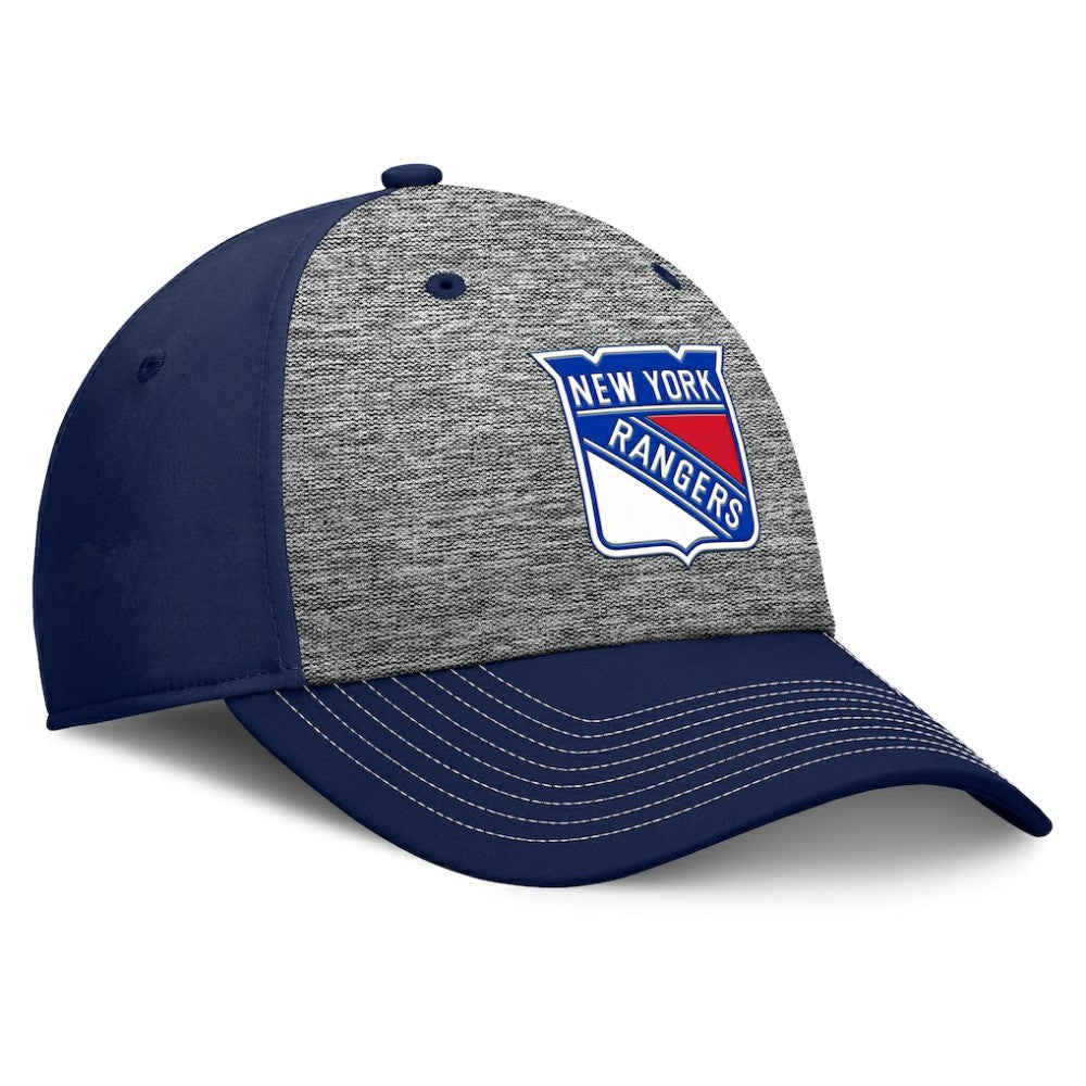 NHL New York Rangers Fanatics Fundamental Top Shelf 2-Tone Flex Hat - Gray/Navy