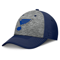 NHL St. Louis Blues Fanatics Fundamental Top Shelf 2-Tone Flex Hat - Gray/Navy