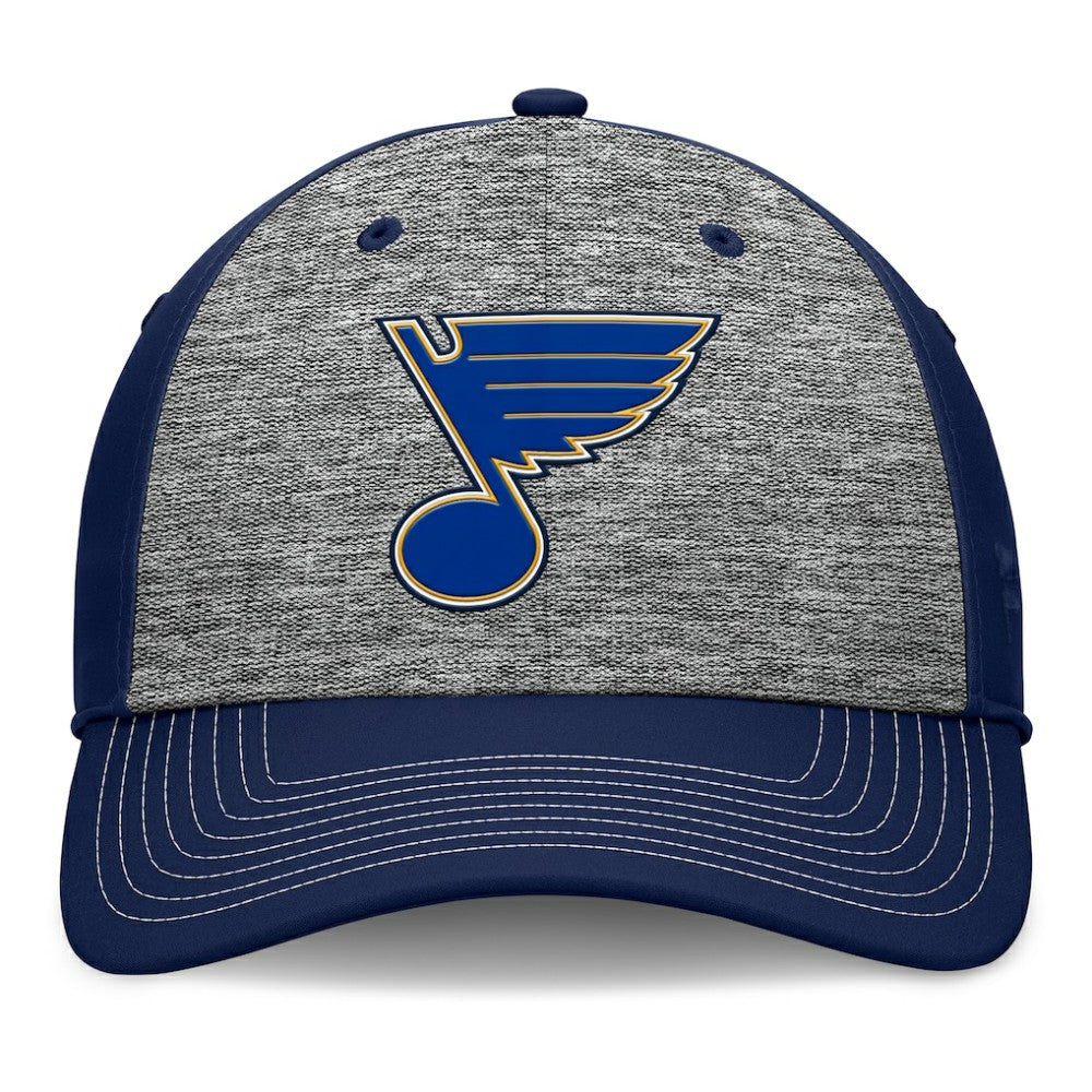 NHL St. Louis Blues Fanatics Fundamental Top Shelf 2-Tone Flex Hat - Gray/Navy