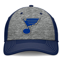 NHL St. Louis Blues Fanatics Fundamental Top Shelf 2-Tone Flex Hat - Gray/Navy