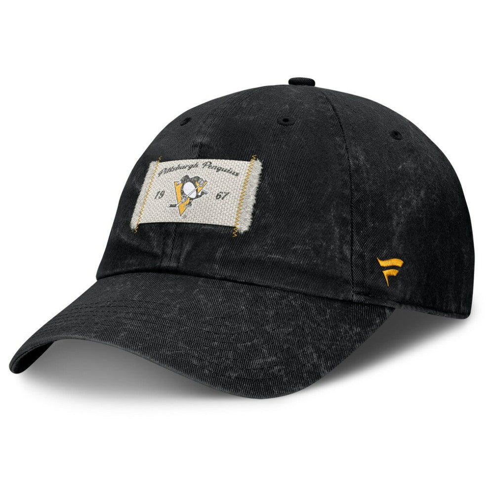 NHL Pittsburgh Penguins Fanatics Women's Heritage Away Game Adjustable Hat - Black