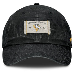 NHL Pittsburgh Penguins Fanatics Women's Heritage Away Game Adjustable Hat - Black
