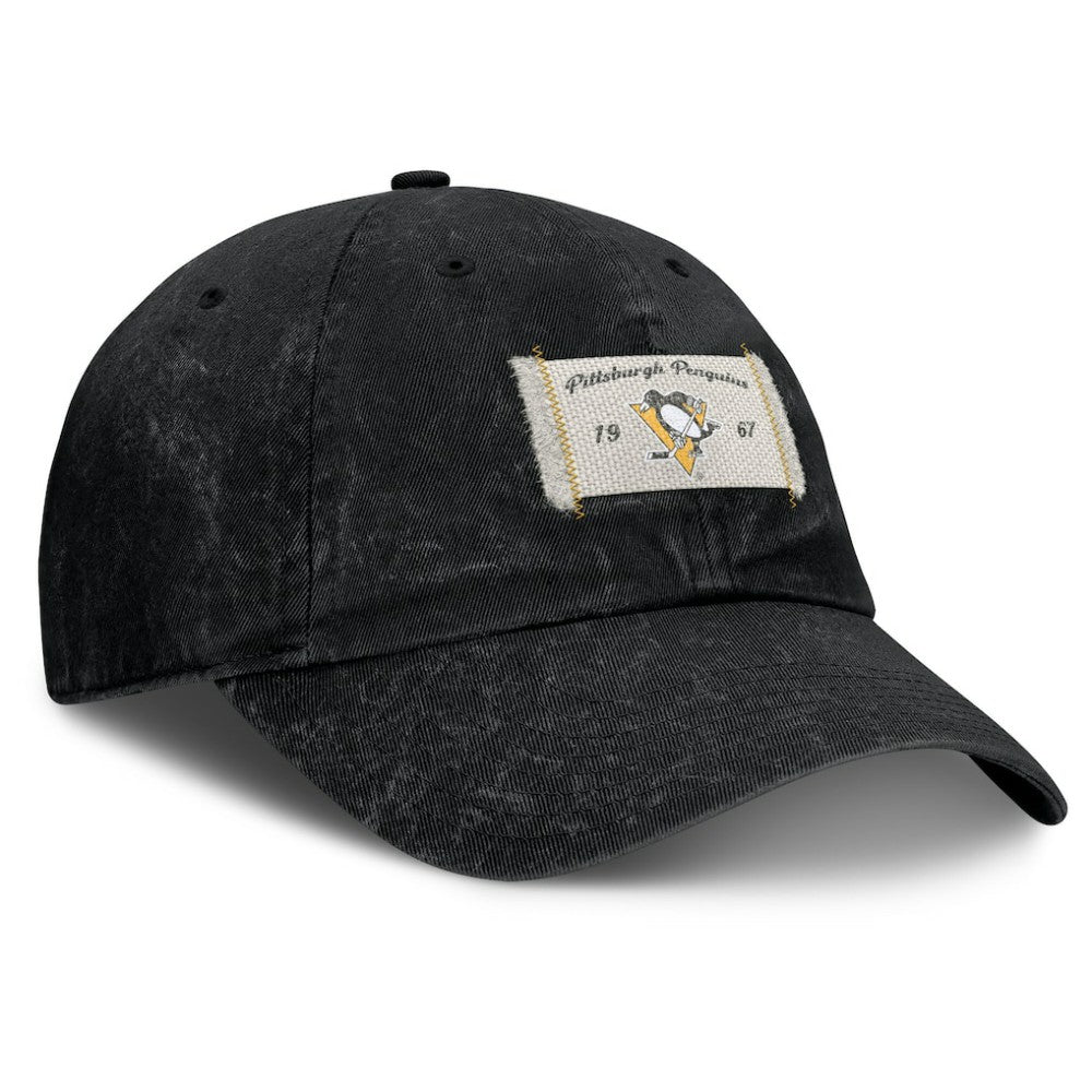 NHL Pittsburgh Penguins Fanatics Women's Heritage Away Game Adjustable Hat - Black
