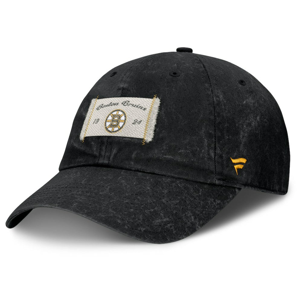 NHL Boston Bruins Fanatics Women's Heritage Away Game Adjustable Hat - Black