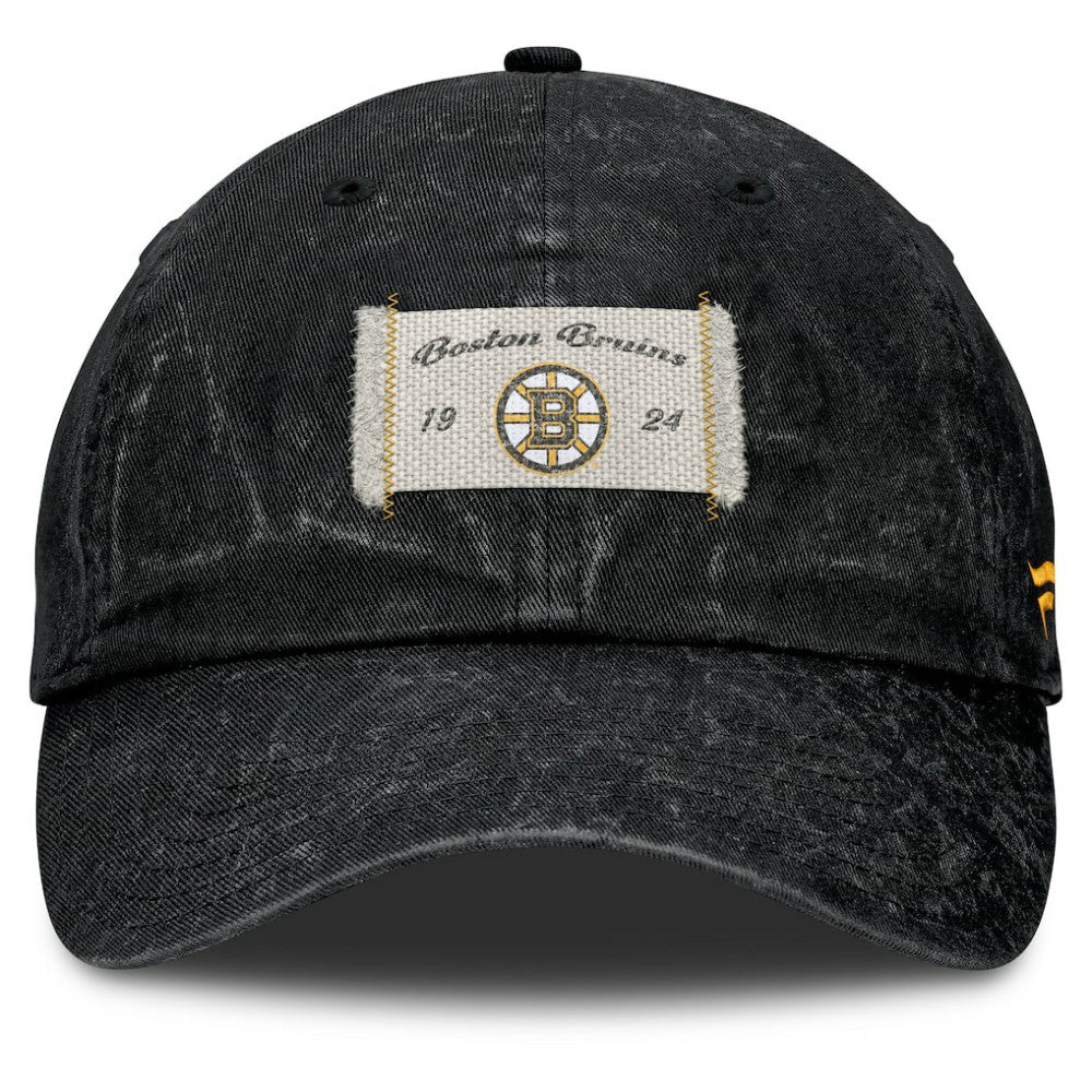 NHL Boston Bruins Fanatics Women's Heritage Away Game Adjustable Hat - Black