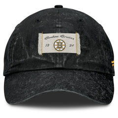 NHL Boston Bruins Fanatics Women's Heritage Away Game Adjustable Hat - Black