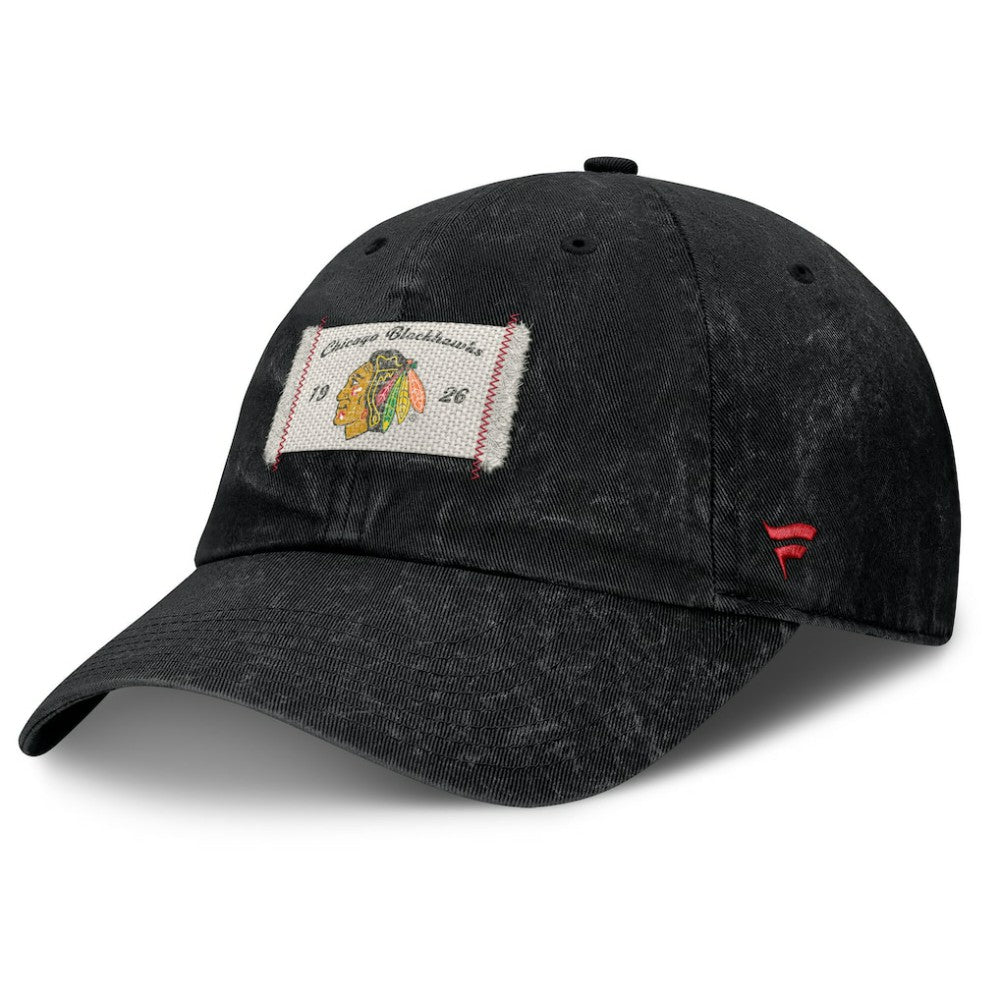 NHL Chicago Blackhawks Fanatics Women's Heritage Away Game Adjustable Hat - Black