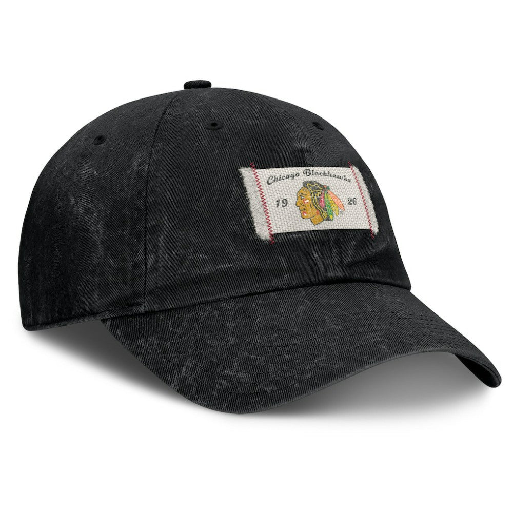 NHL Chicago Blackhawks Fanatics Women's Heritage Away Game Adjustable Hat - Black