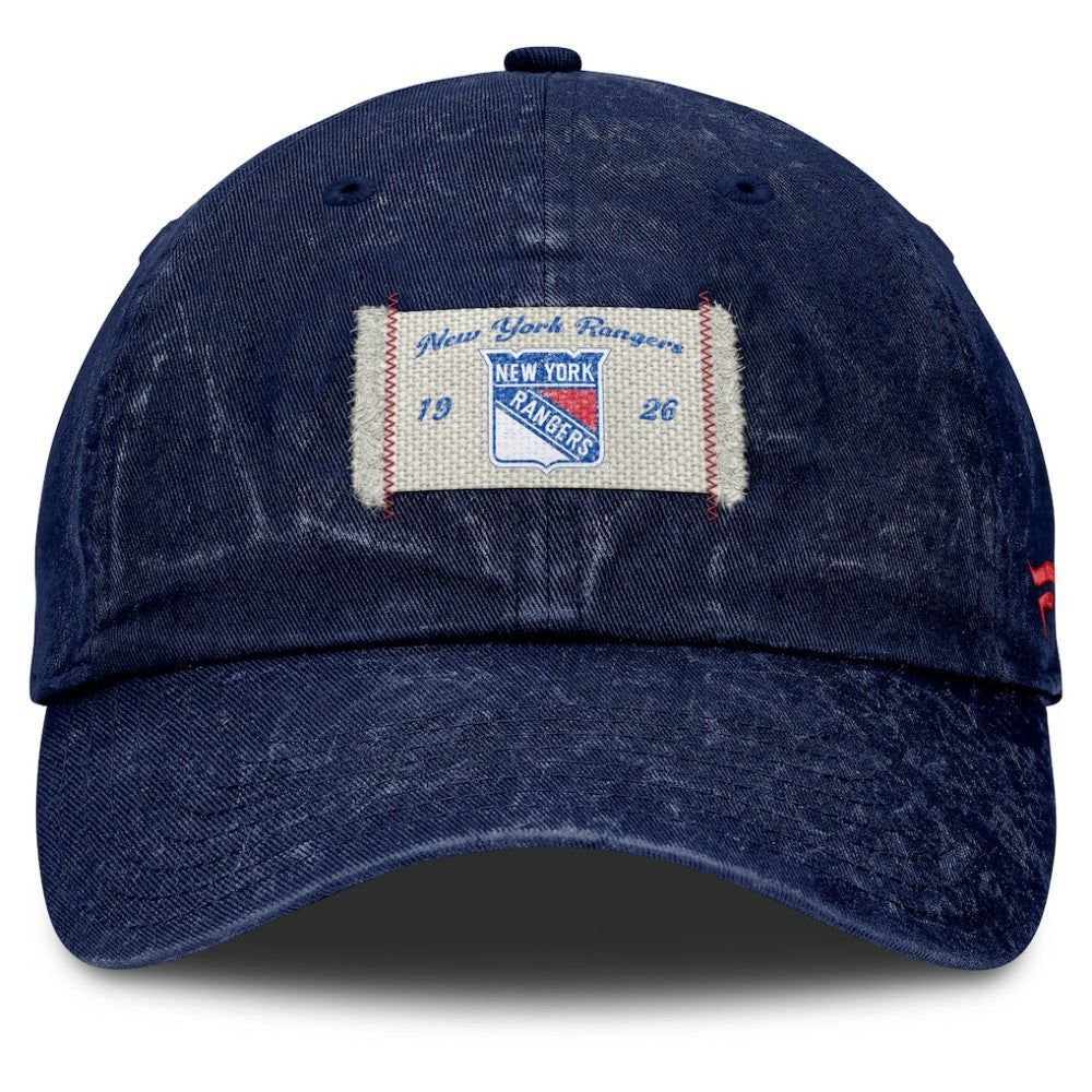 NHL New York Rangers Fanatics Women's Heritage Away Game Adjustable Hat - Blue